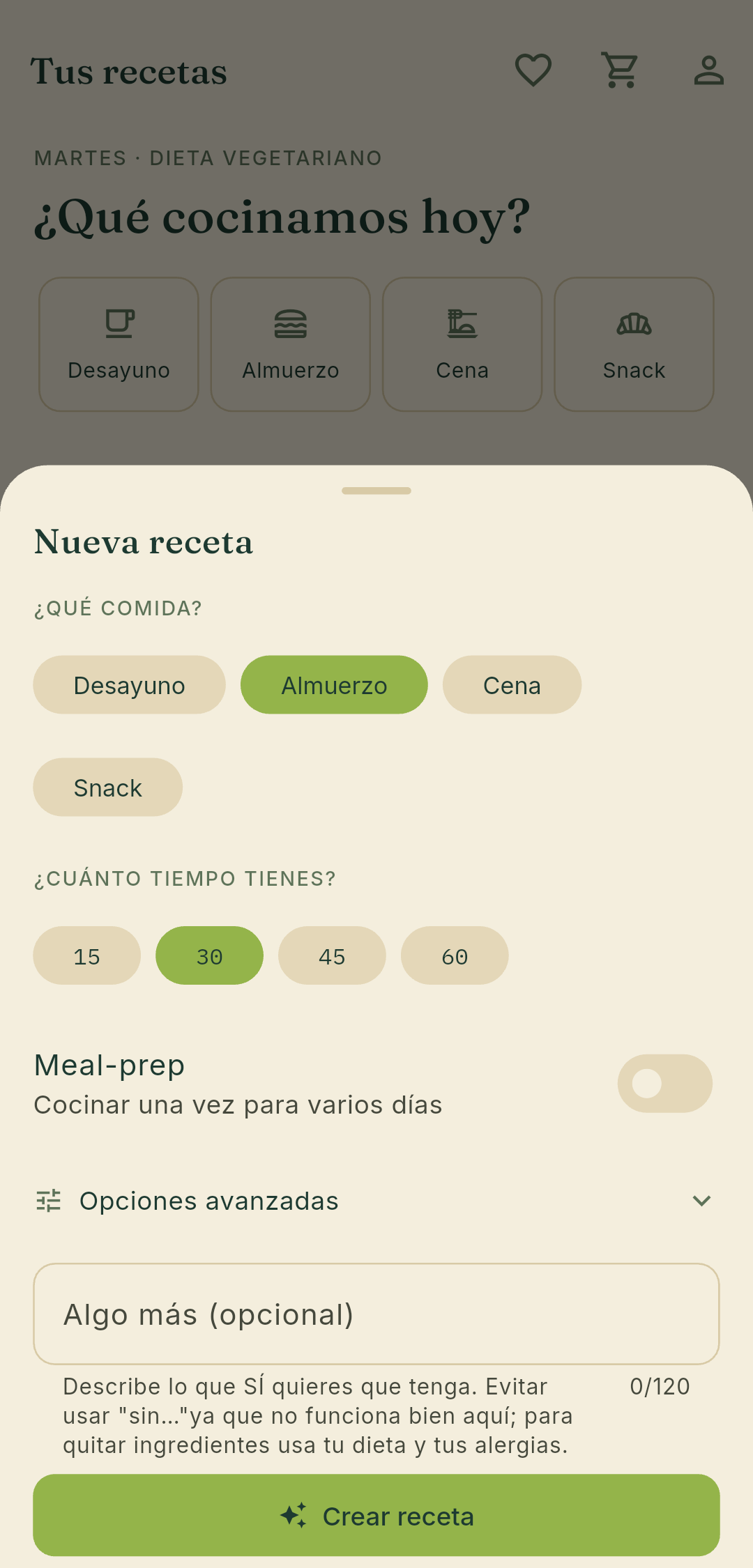 Lagom recipe creator