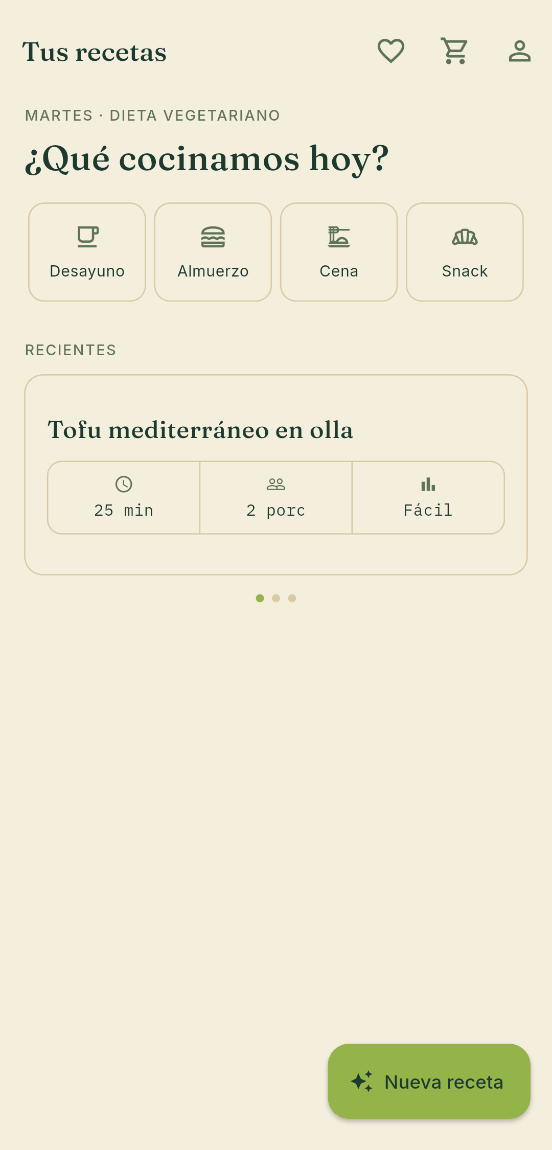 Lagom home screen